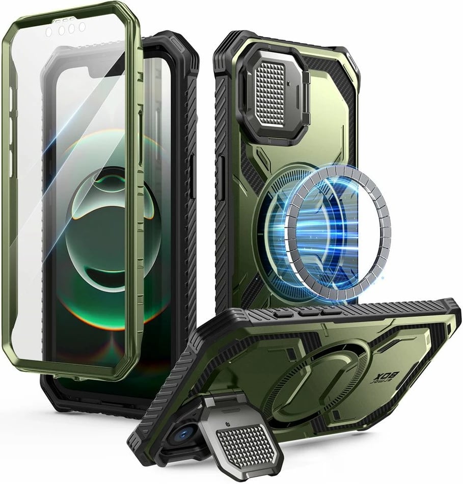 Mbështjellës Supcase Armorbox Mag MagSafe për iPhone 16e, Jeshil
