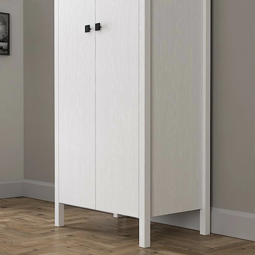 Dollap Hanah Home, FRN-10014-1, ngjyrë druri dhe e bardhë