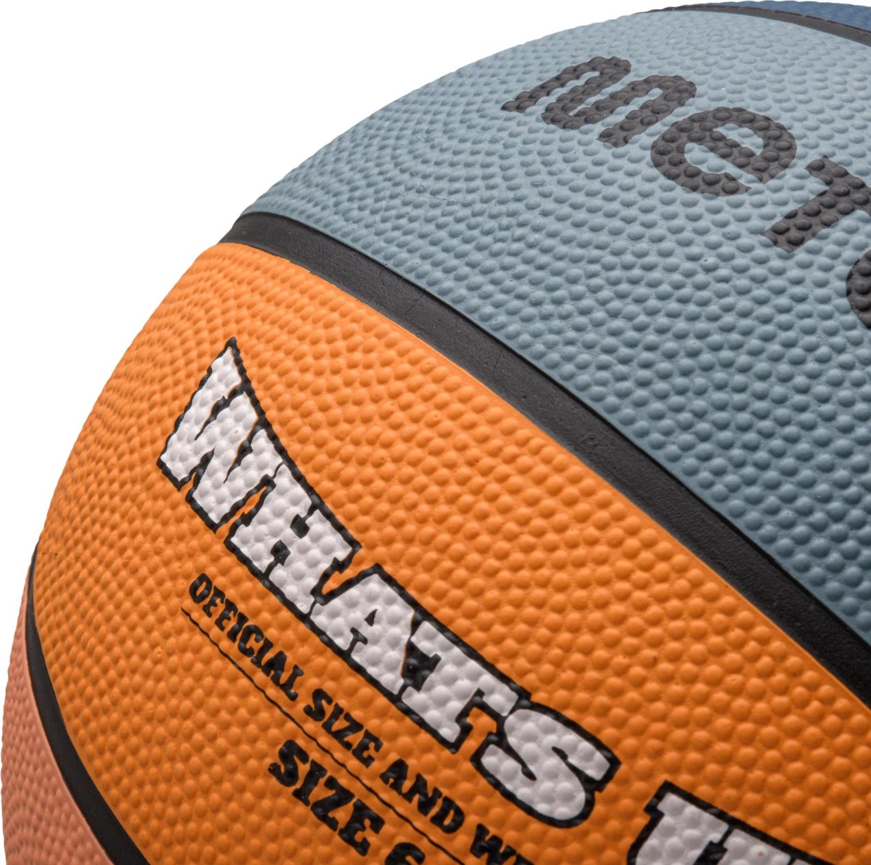 Top basketbolli Meteor, unisex, blu-portokalli