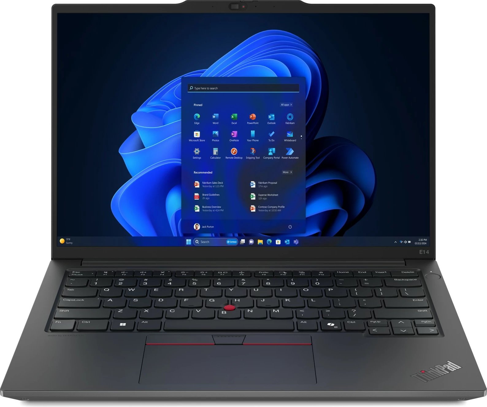 Laptop Lenovo ThinkPad E14 Gen 6, Intel Core Ultra 7, 16 GB RAM, 512 GB SSD, E zezë