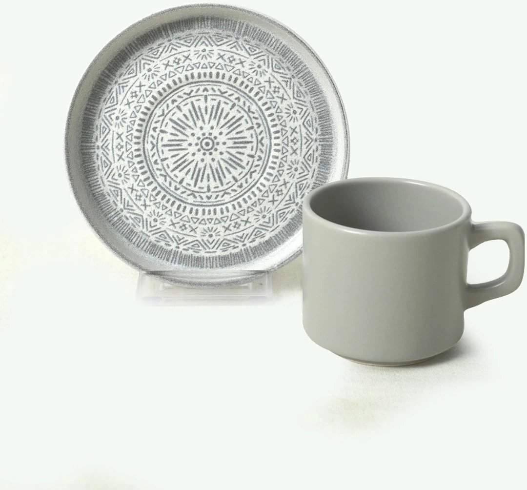 Set filxhanësh çaji (12 copë), Hermia Concept, gri