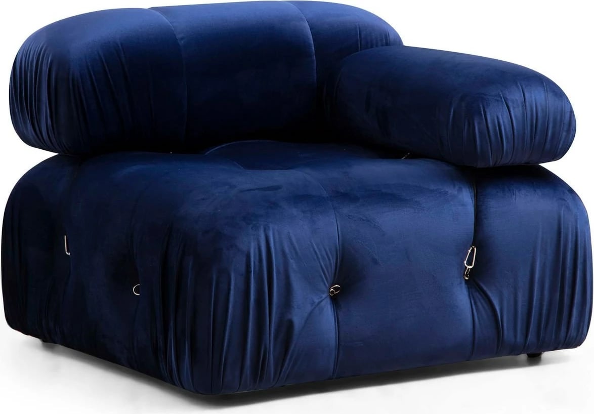 Karrige një vendëshe Bubble 1R, kadife blu