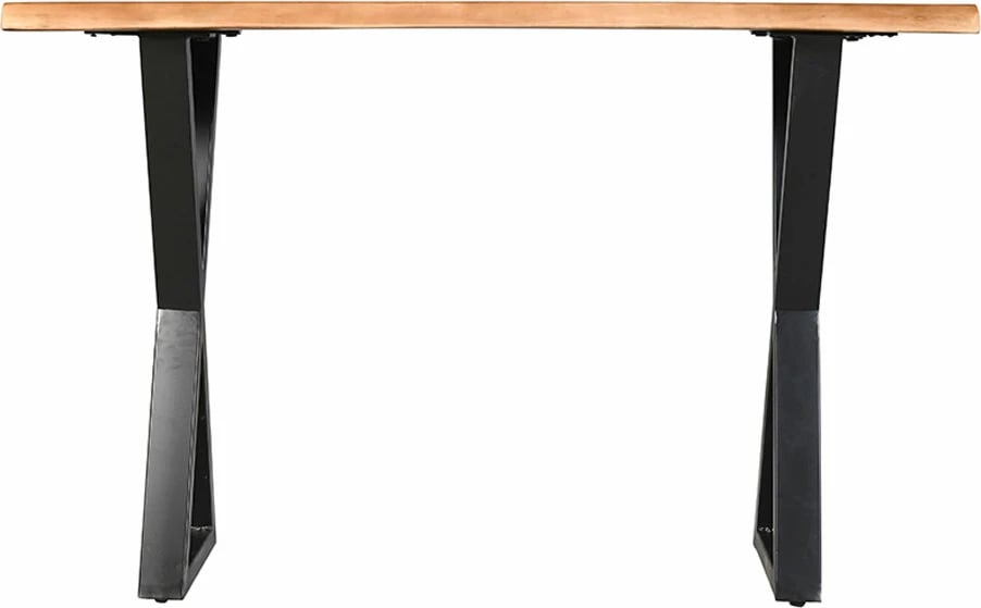 Konsolë Mingle, ngjyrë arre e zezë, 120x40x76cm