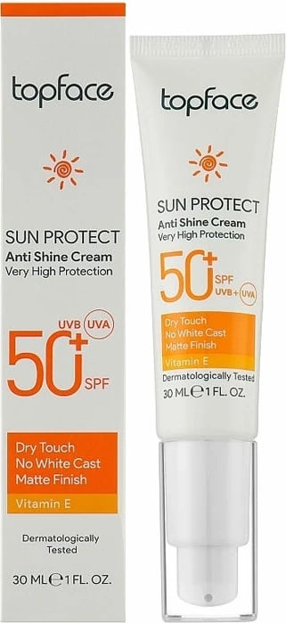 Krem mbrojtës Topface Anti Shine SPF50, 30 ml