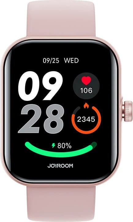 Smartwatch Joyroom Fit-Life JR-FT5 Plus, 1.96", Bluetooth, 300 mAh, Rozë, set me 2 rripa