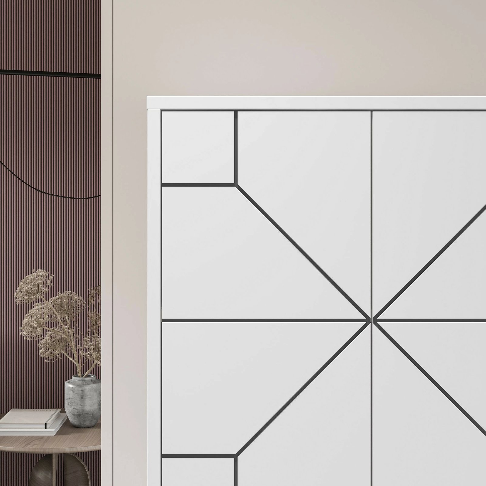 Dollap multifunksional Skye Decor, ngjyrë e bardhë, Dune