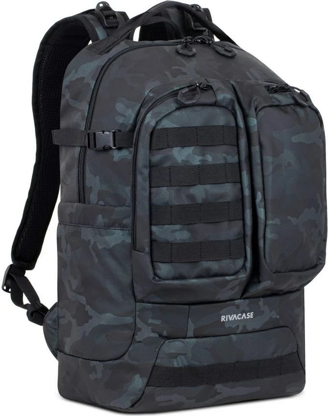 Çantë shpine RivaCase Sherwood 7661, kamuflazh navy