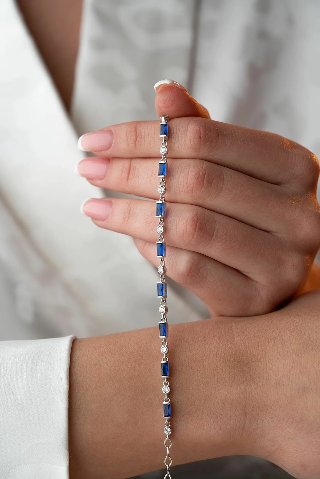 Byzylyk argjendi Jumeon, ngjyrë argjendi dhe kaltër, NRZ1000341