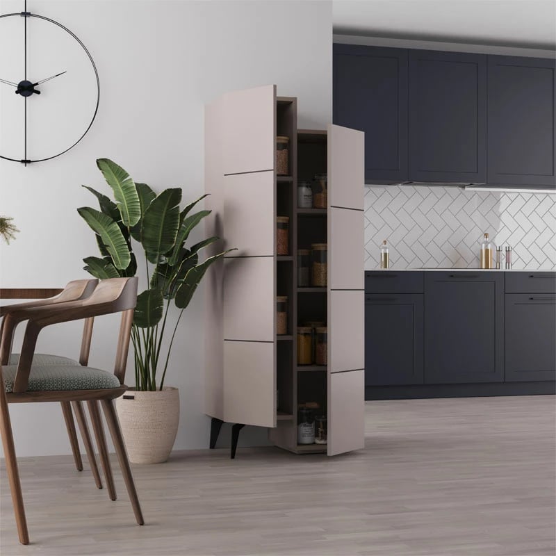 Dollap shumëfunksional Romane mocha 62.2x37.4x155.4cm