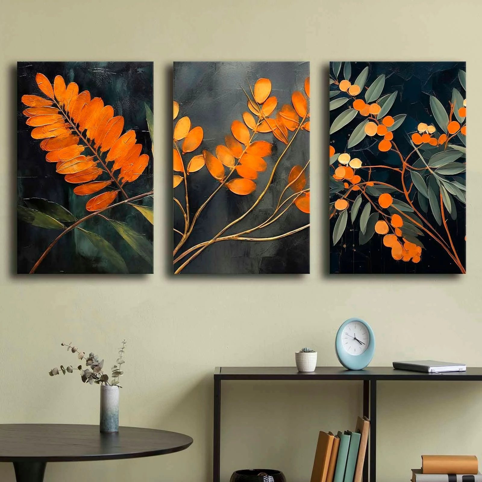 Pikturë dekorative në kanavacë (3 copë), Wallity, 3p4570softc-004