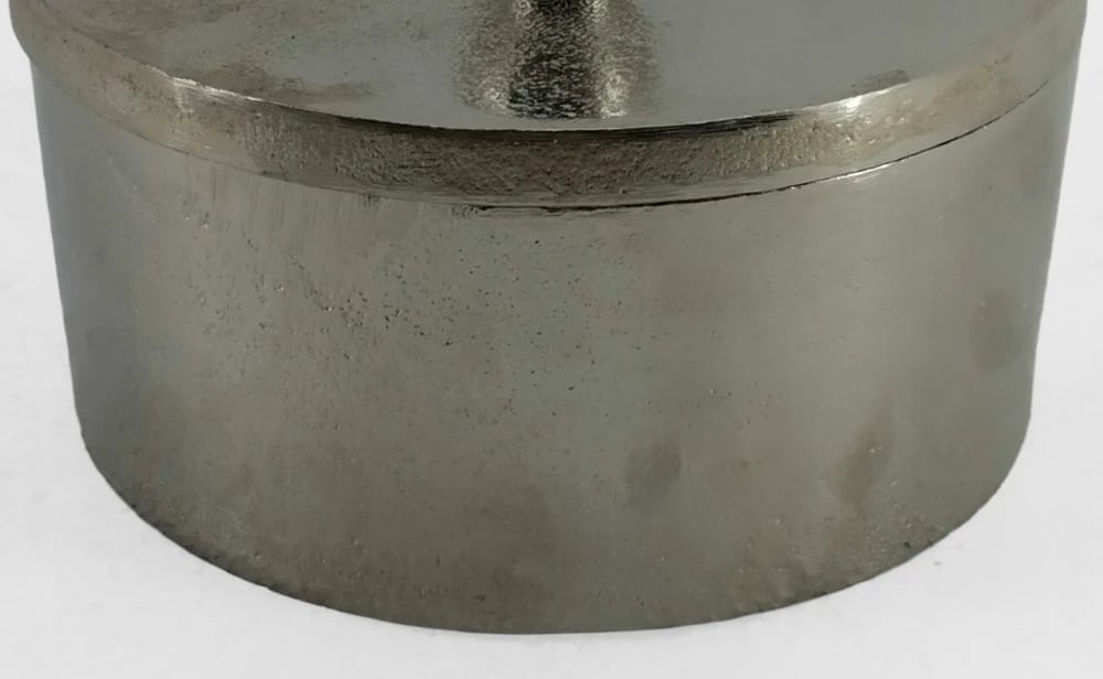 Kuti alumini për ruajtje, argjend, 14x14x10cm