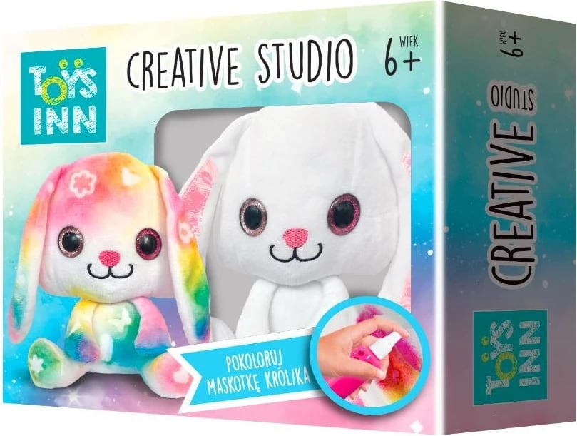 Set kreativ me lodër pelushi lepurush Stnux Creative Studio STN7885, shumëngjyrësh