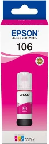 Bojë printeri, Epson, 106 C13T00R340, 70 ml, magenta