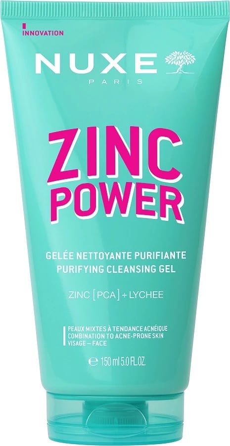 Xhel pastrues për fytyrë Nuxe Zinc Power Cleansing për femra, 150ml