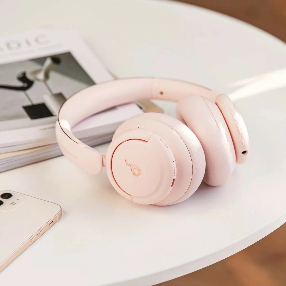 Kufje Anker SoundCore Life Q30, Bluetooth, Anulimi i zhurmës, Rozë