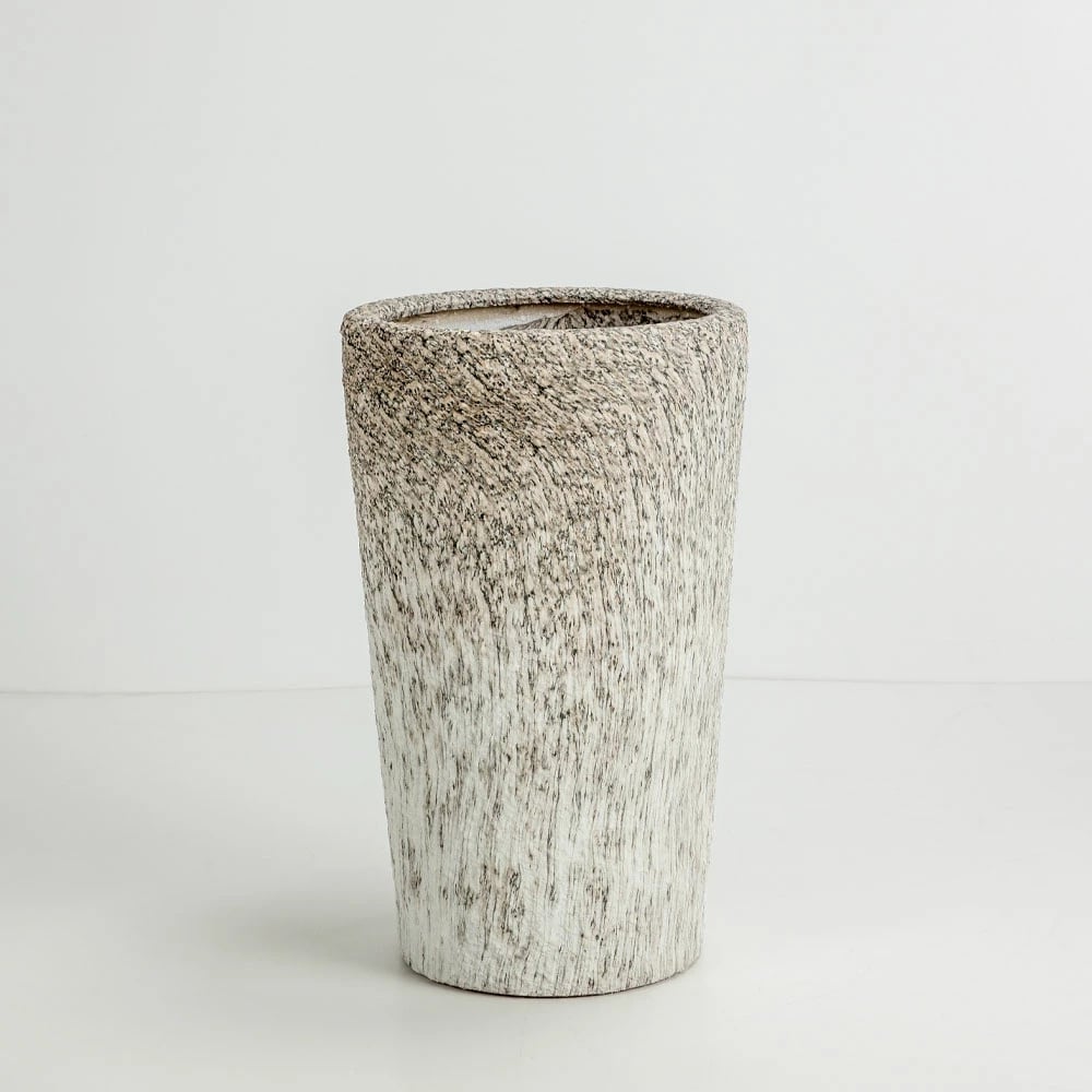 Set vazo KANCHE, 2 copë, qeramikë, bezhë-e zezë, 32x32x53cm