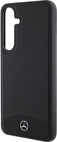 Mbështjellës Mercedes Leather Textured & Plain MagSafe për Samsung Galaxy S24+, i zi