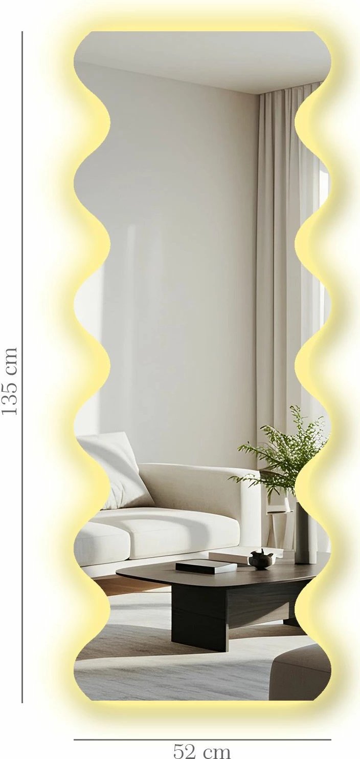 Pasqyrë me ndriçim LED, Skye Decor, 52135Ledayna-006