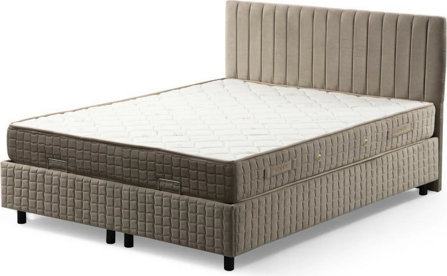 Set dyshek, bazë dhe shtrat, ngjyrë kafe, Skye Decor, 90x190cm