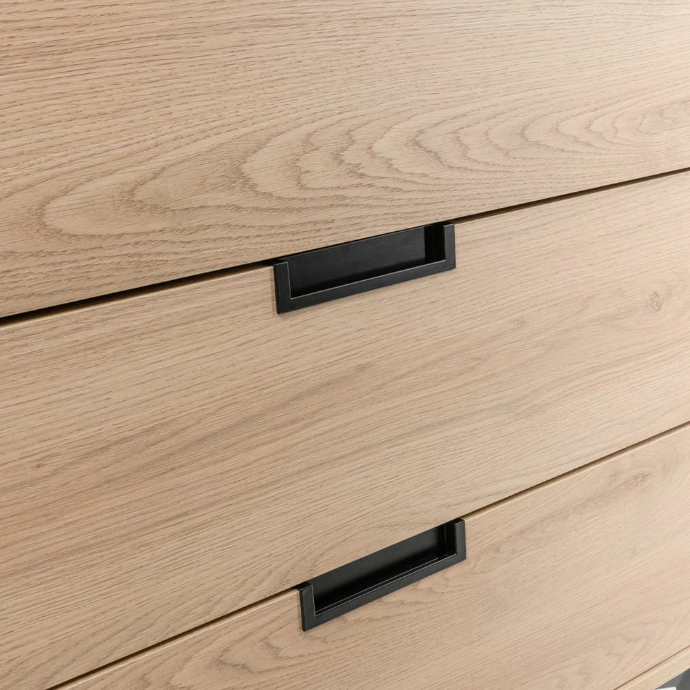 Komodë NEON me 3 sirtarë, natyrale, 80x39x83cm