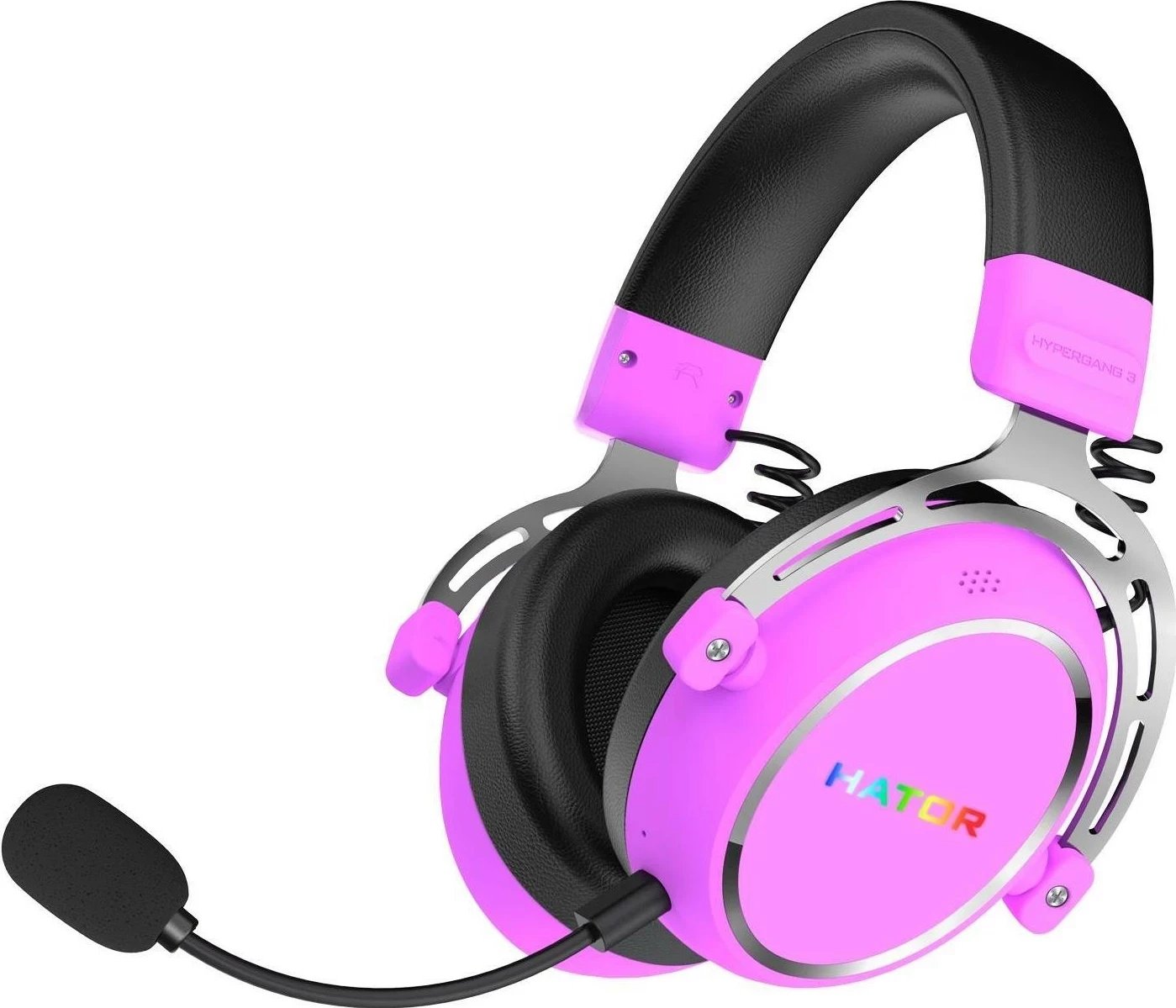 Kufje Hator Hypergang 3 Wireless, Bluetooth 5.4, ANC, mikrofon i ndashëm, 40 orë, purple