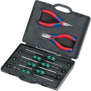 Set veglash Knipex 00 20 18, 8 copë, kasë e zezë