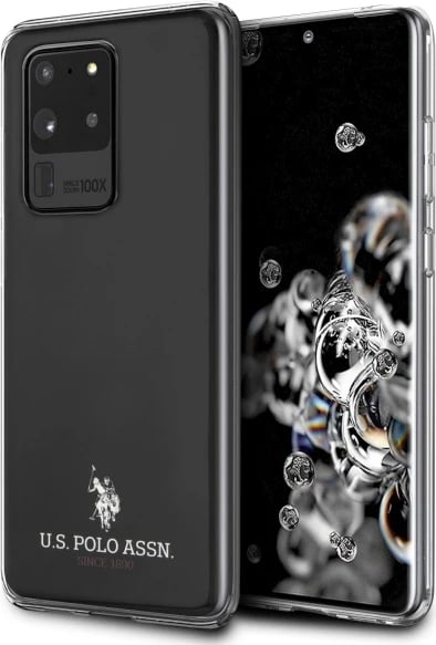 Mbështjellës U.S. Polo Assn. USHCS69TPUBK për Samsung Galaxy S20 Ultra, Shiny, i zi