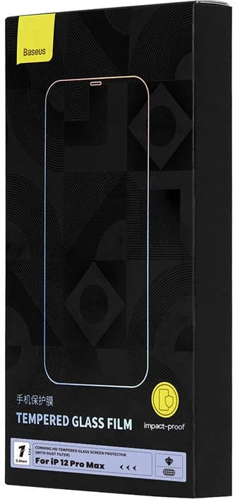 Xham i temperuar Baseus SGKN030502 për iPhone 12 Pro Max, 0.4mm, me set pastrimi Xham i temperuar Baseus SGKN030502 për iPhone 12 Pro Max, 0.4mm, me set pastrimi