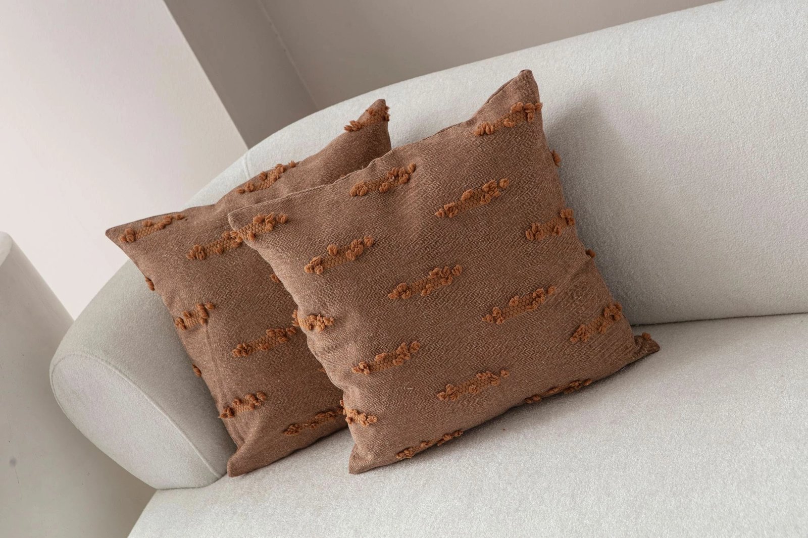 Set mbulesash për jastëkë (2 copë), Evila Originals, Tuffet, ngjyrë kafe, v7