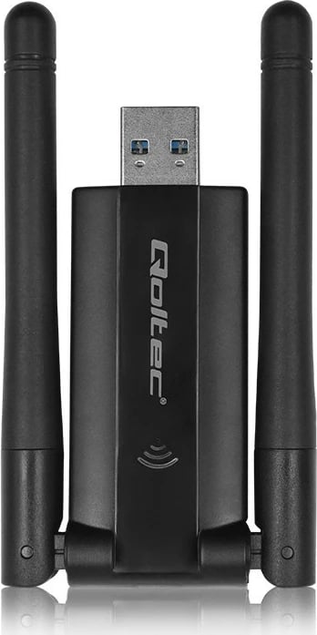 Adapter Wi-Fi USB Qoltec 56987, Dual Band, 1200Mbps, 2 antena, USB 3.0, i zi