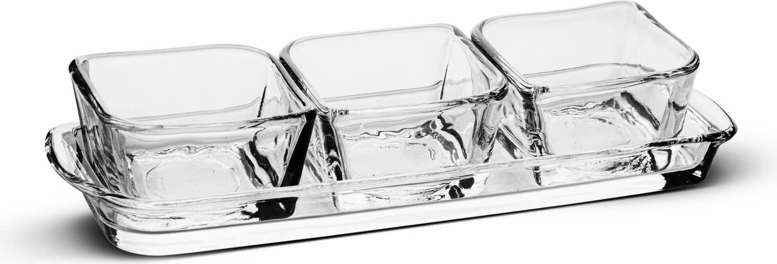 Set enë për salca Hermia PR1278GCL, 4 pjesë, transparente