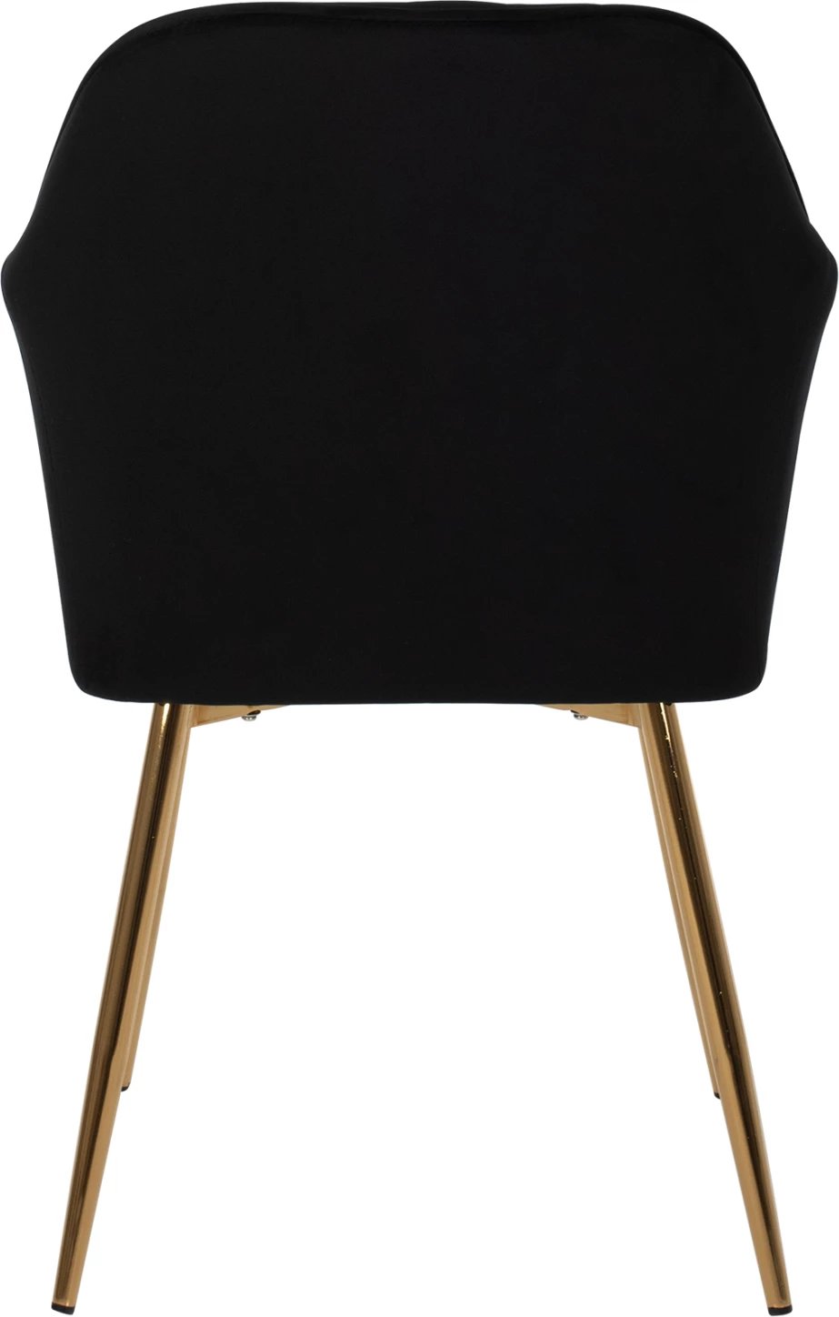 Karrige SAWYER FH8523.04 kadife e zezë dhe këmbë të arta 55Χ60Χ83Hcm, set prej 2 copash