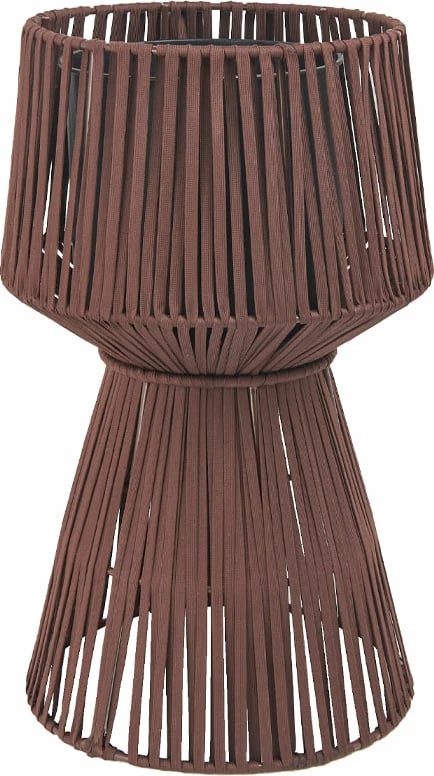 Vazo dekorative me litar, metal, ngjyrë kafe, 32x32x55cm