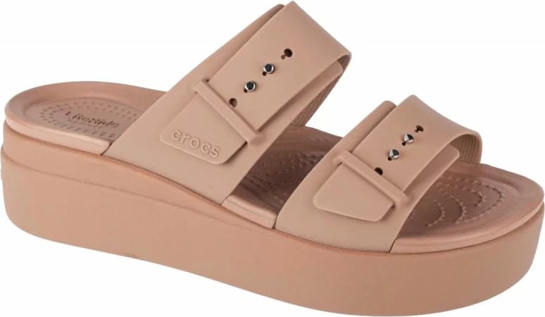 Sandale Crocs për femra, ngjyrë kafe