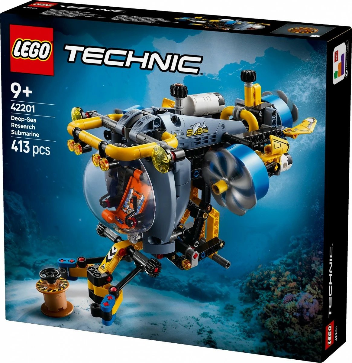 Set ndërtimi LEGO Technic 42201 Nëndetëse kërkimore, 413 pjesë, për fëmijë 9+