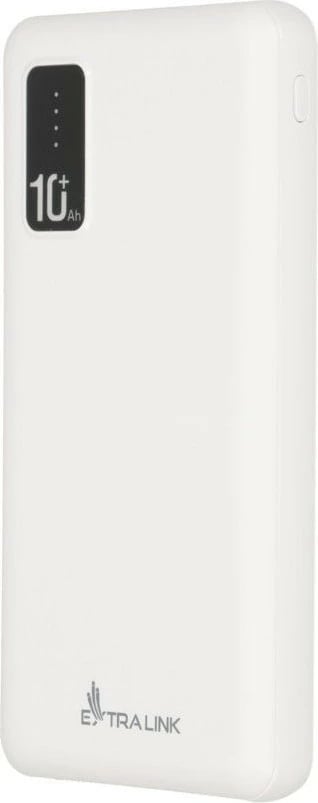 Powerbank Extralink EPB-098W, 10000 mAh, Bardhë