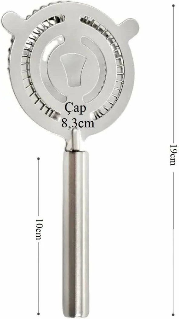 Sitajkë çeliku Hermia Concept, ngjyrë argjendi, 8.3x19cm