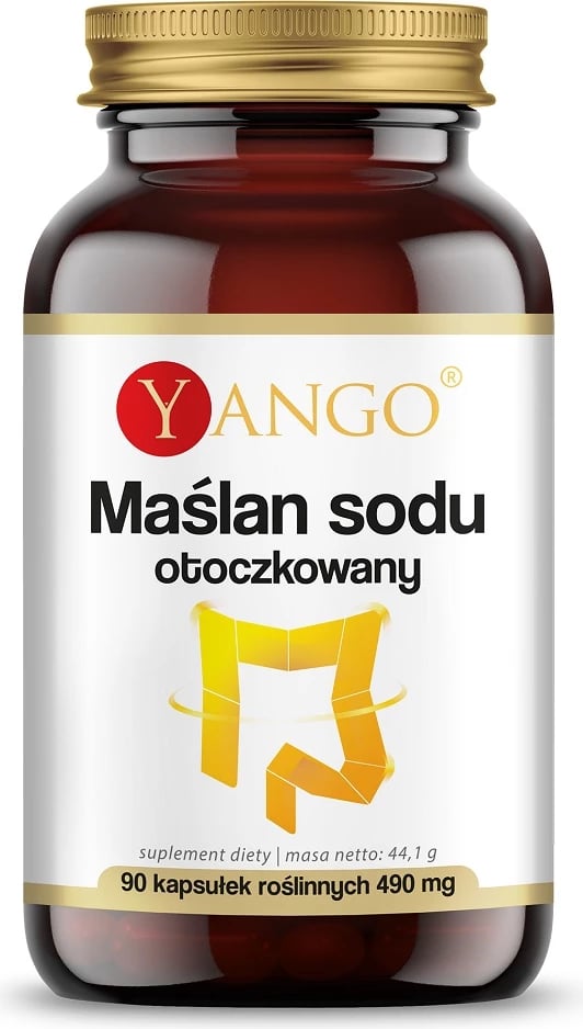 Shtesë ushqimore Yango Buffered Sodium Butyrate, 90 kapsula