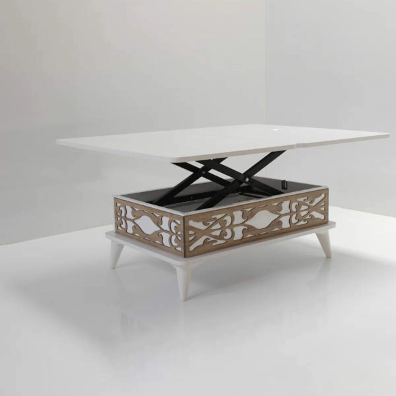 Tavolinë kafeje Skye Decor, Ottowa Ada, e bardhë