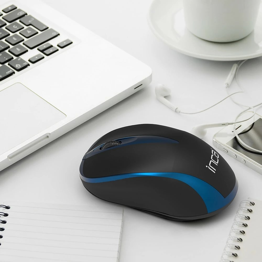 Maus wireless Inca IWM-221RSMV, 1000 DPI, Nano-USB, blu
