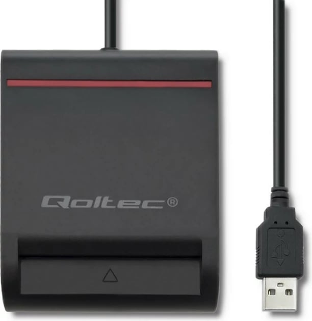 Lexues kartash chip Qoltec 50642, USB 2.0, me adapter USB Type-C, i zi