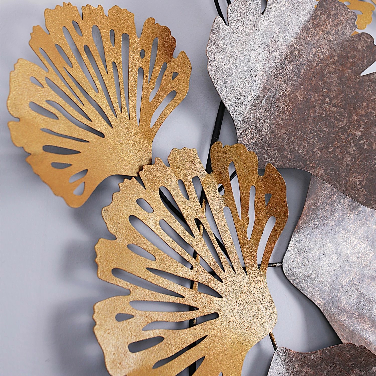 Aksesor dekorativ metalik për mur Wallity, Gergo, shumëngjyrësh, 130x6x60cm