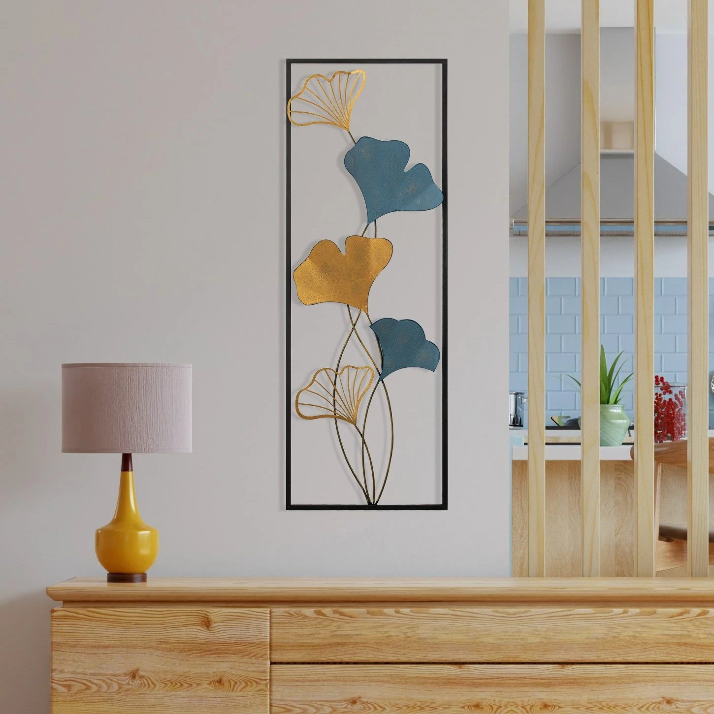 Aksesor dekorativ metalik për mur Wallity, Nadide - 1