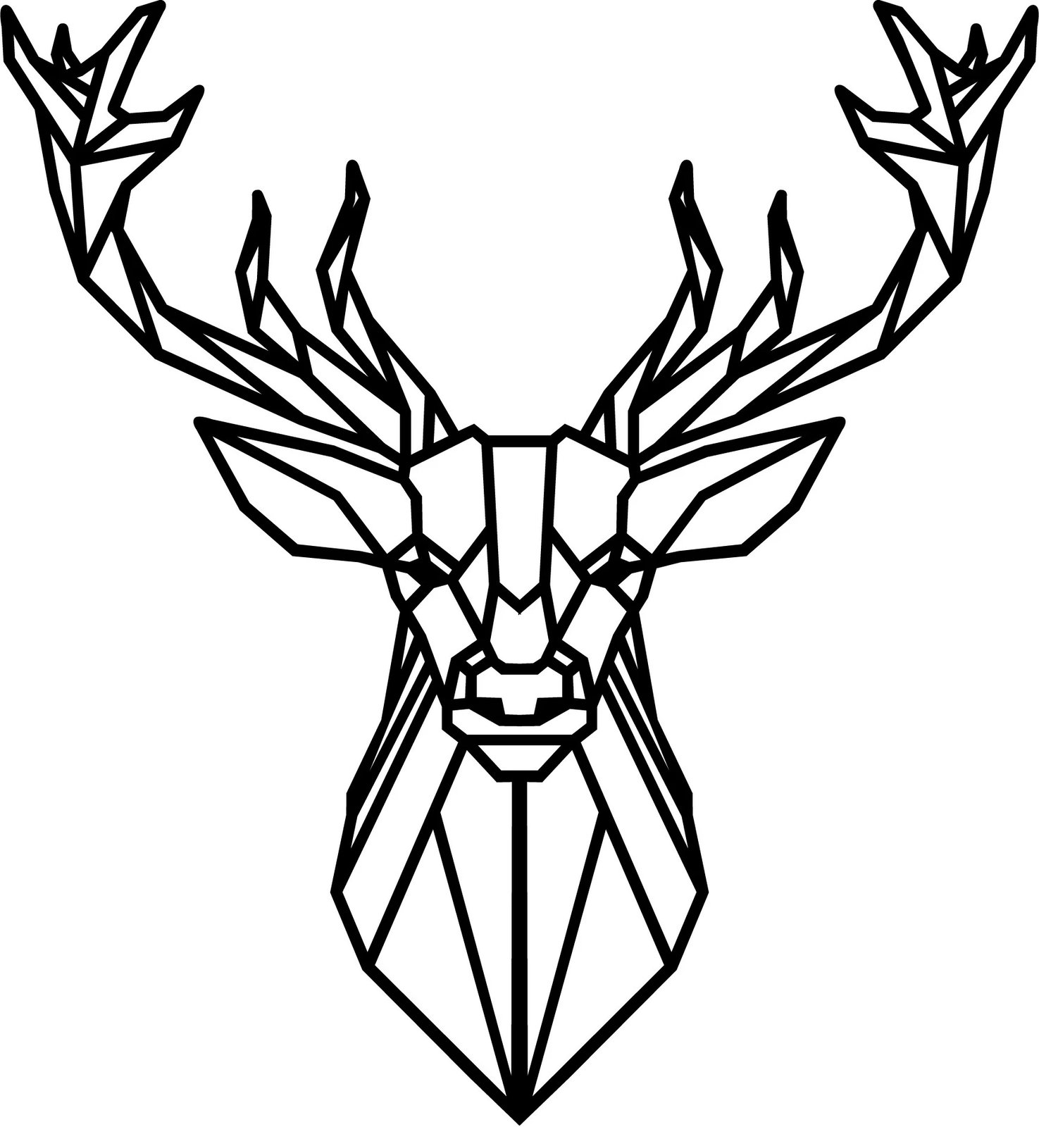 Aksesor dekorativ metalik për mur, Wallity, Deer4, ngjyrë e zezë