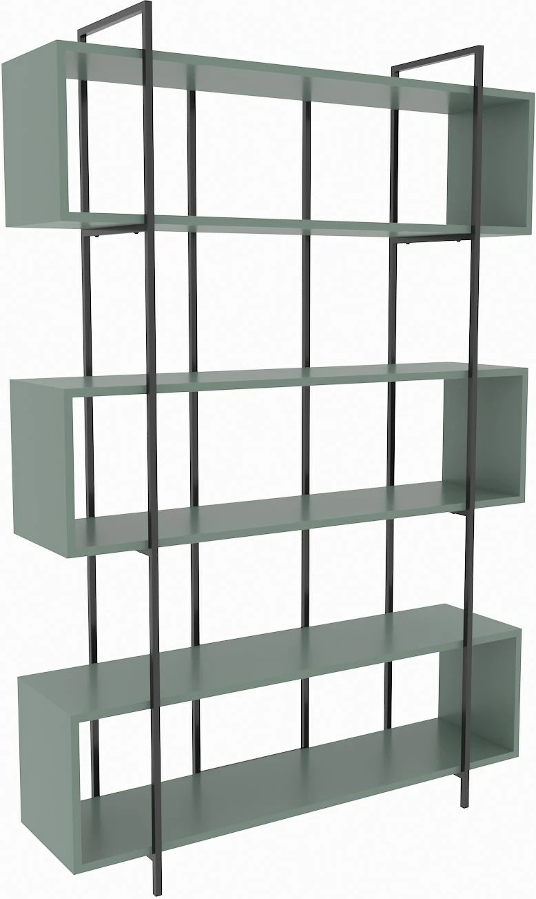 Raft librash Hanah Home, Bruti, ngjyrë e gjelbër dhe e zezë