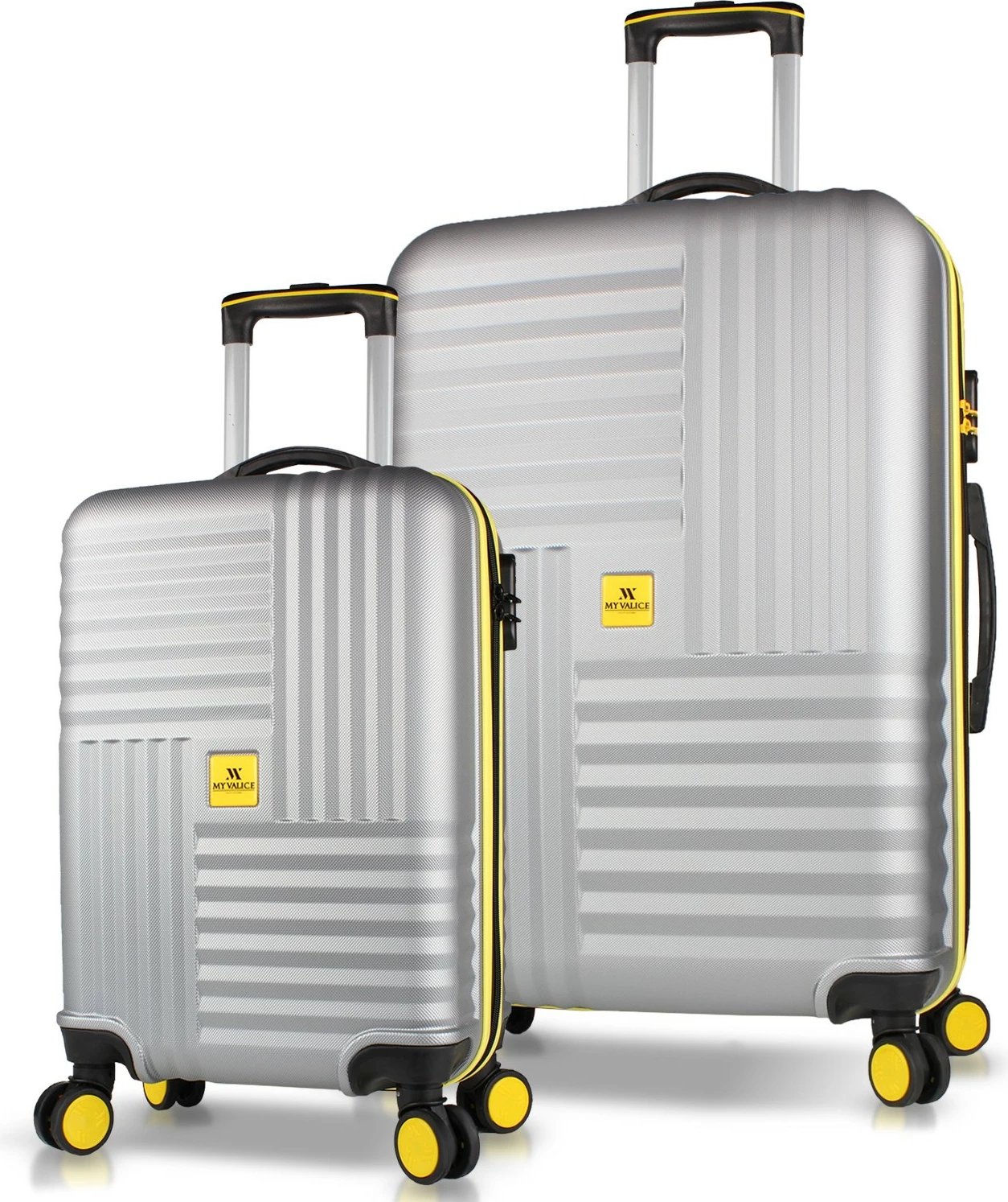 Set valixhesh (2 copë), Zoozie Bags, 8296, ngjyrë gri