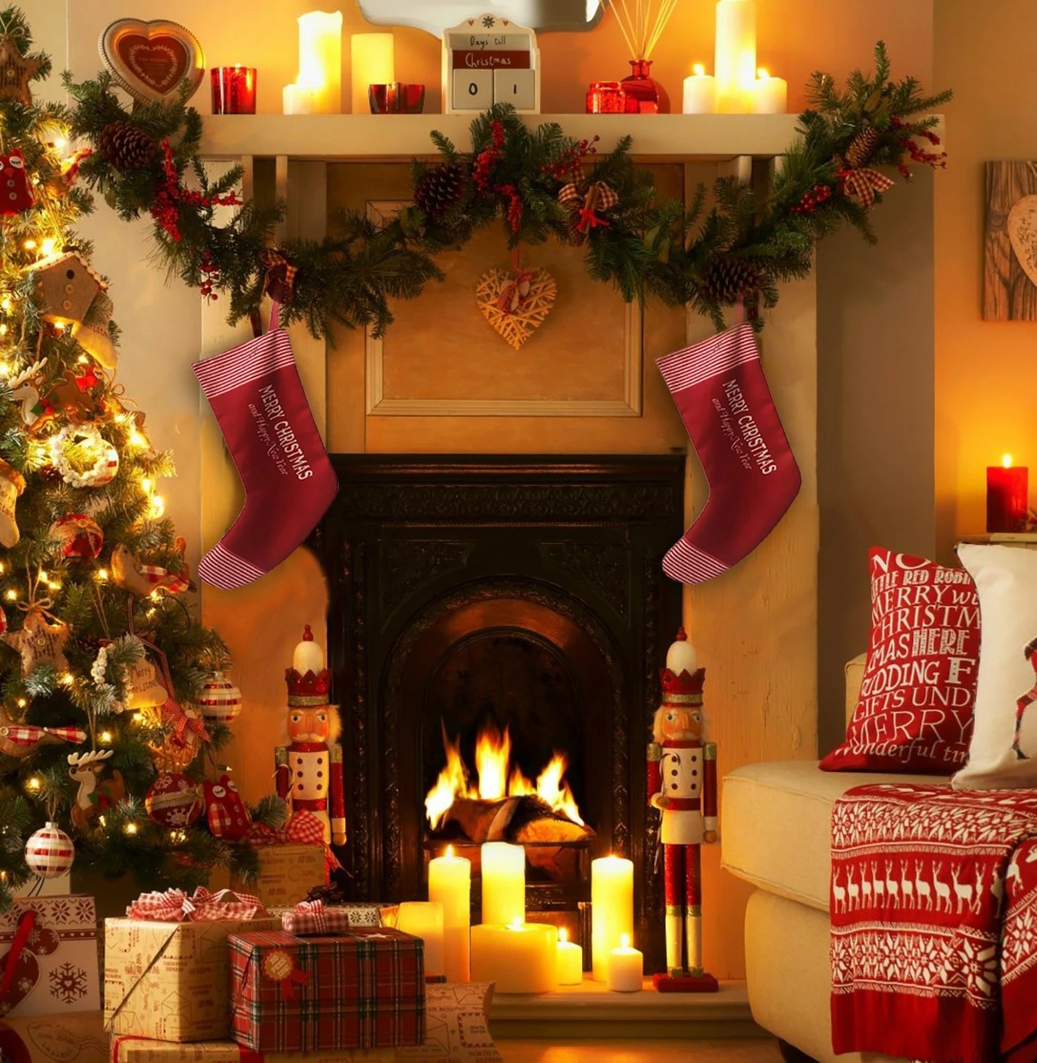 Çorape dekorative për Krishtlindje, Aberto Design, Crp002