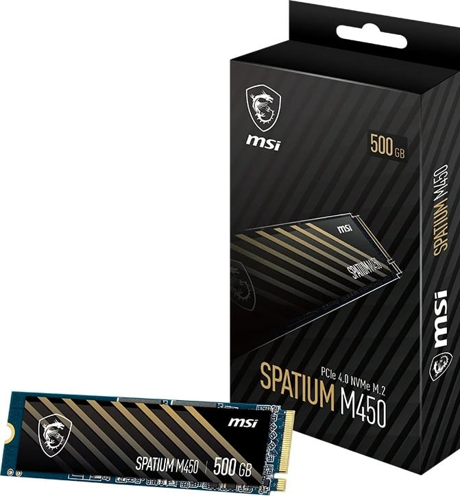 Disk MSI SPATIUM M450 PCIe 4.0 NVMe M.2, 3D NAND, 500GB 