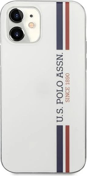 Mbështjellës U.S. Polo Assn. USHCP12SPCUSSWH për iPhone 12 mini 5.4", Tricolor, Bardhë