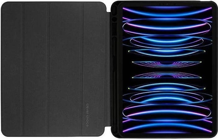 Mbështjellës tablet Crong FlexFolio për iPad Pro 11" (2022-2021) / iPad Air 11” M2 (2024) / iPad Air 10.9” (5-4 gen.) me funksion Apple Pencil, i zi